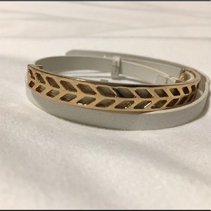 Gold pleader wrapped bracelet